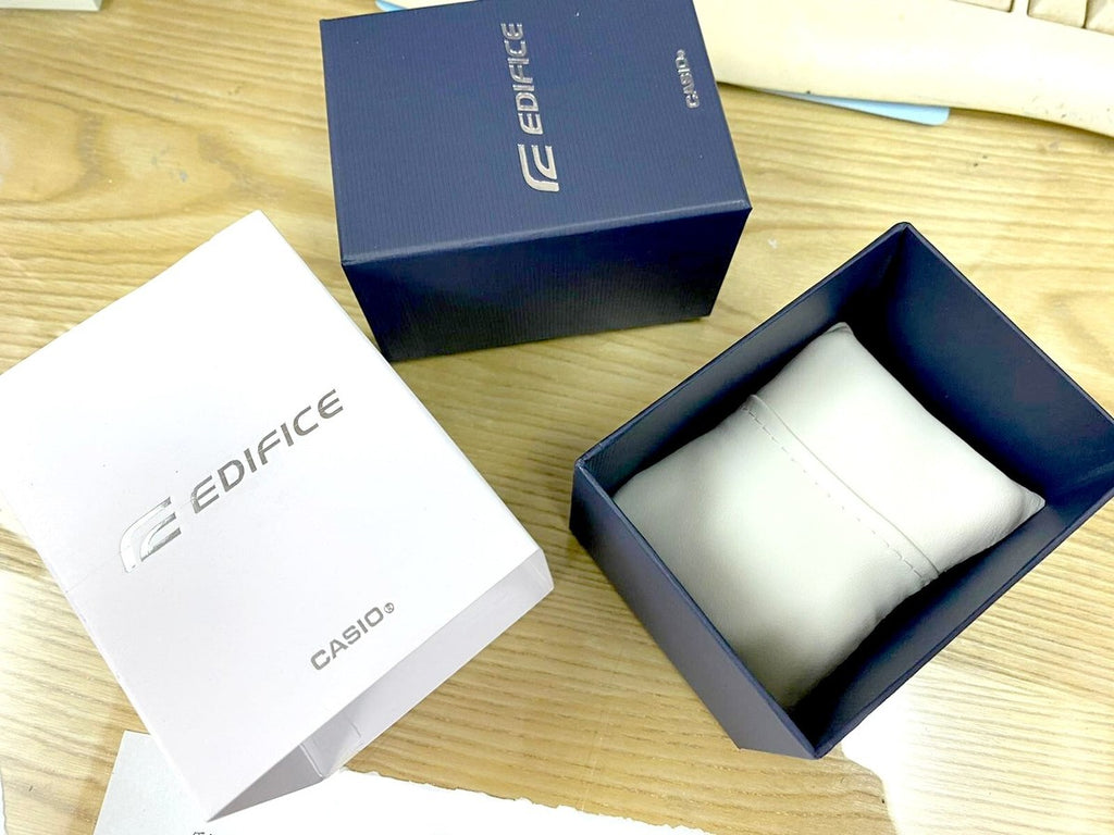 Original included reference photo of the matching Casio Edifice box