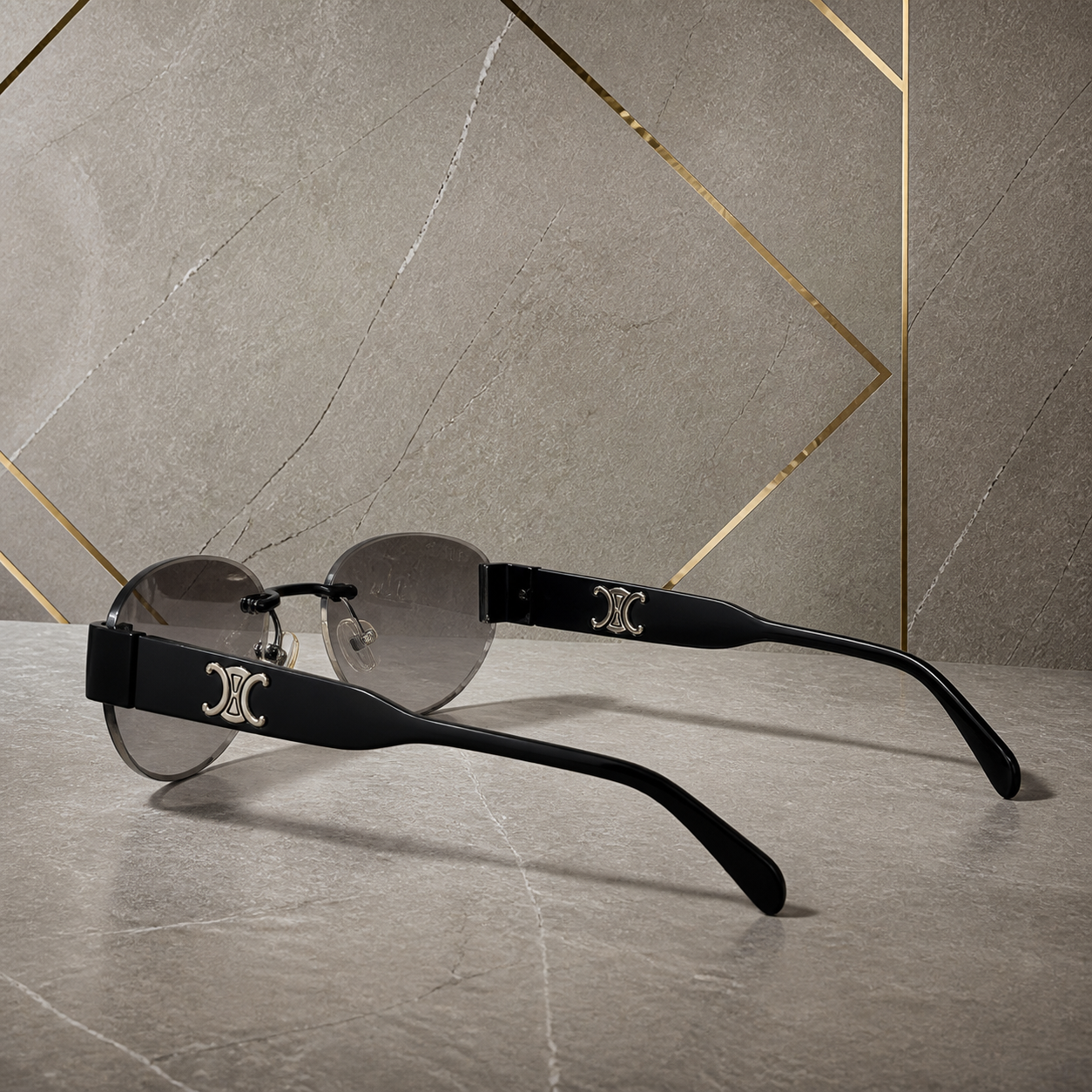 Celine grey rimless sunglasses alternate view at PrimePicks