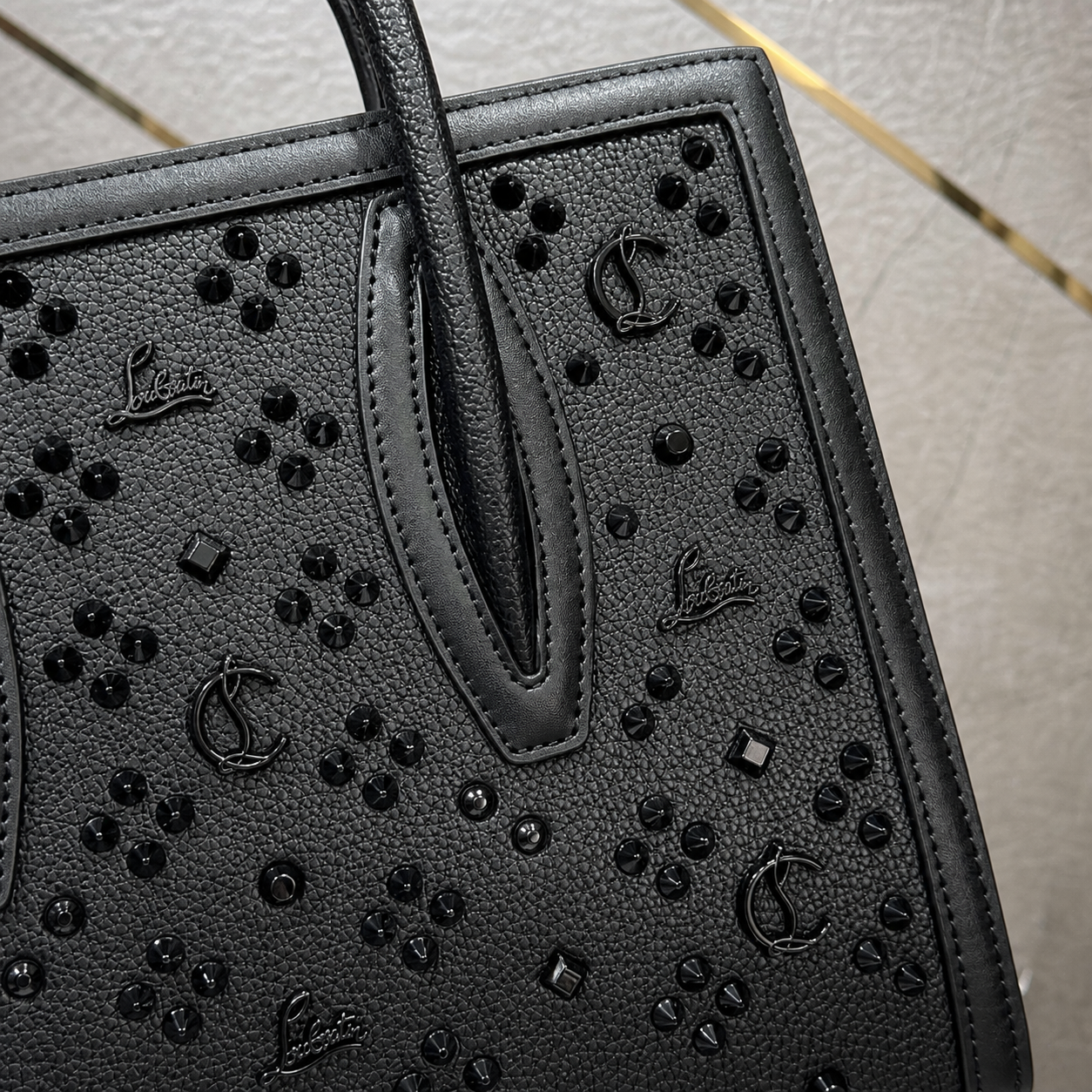 Christian Louboutin Polama handbag stud and texture detail