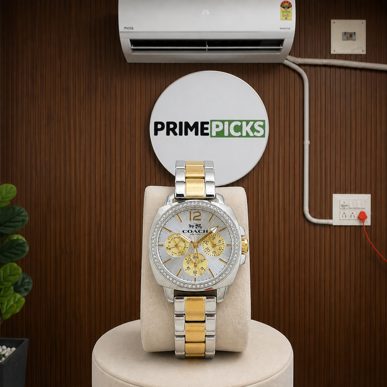 Coach Boyfriend two-tone women’s watch in Primepicks office