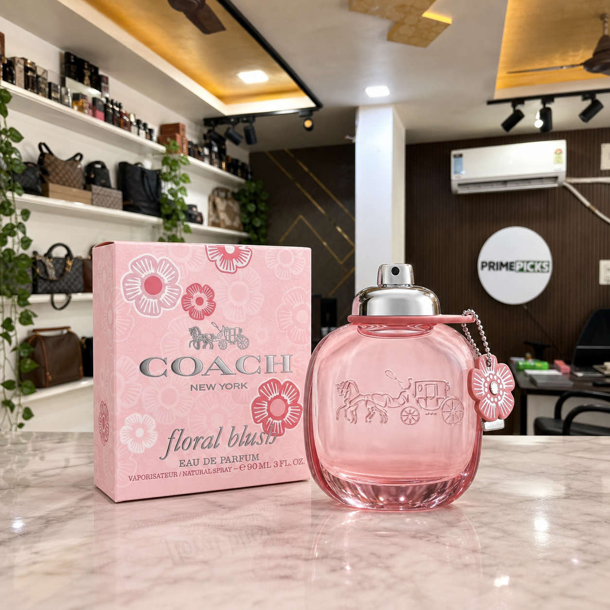 Coach Floral Blush Eau de Parfum 90ml in the PrimePicks store interior