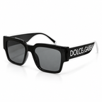 D&G - Logo Temple Square Dark Lens - Sunglasses on white background
