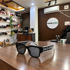 D&G - Logo Temple Square Dark Lens - Sunglasses office-front view