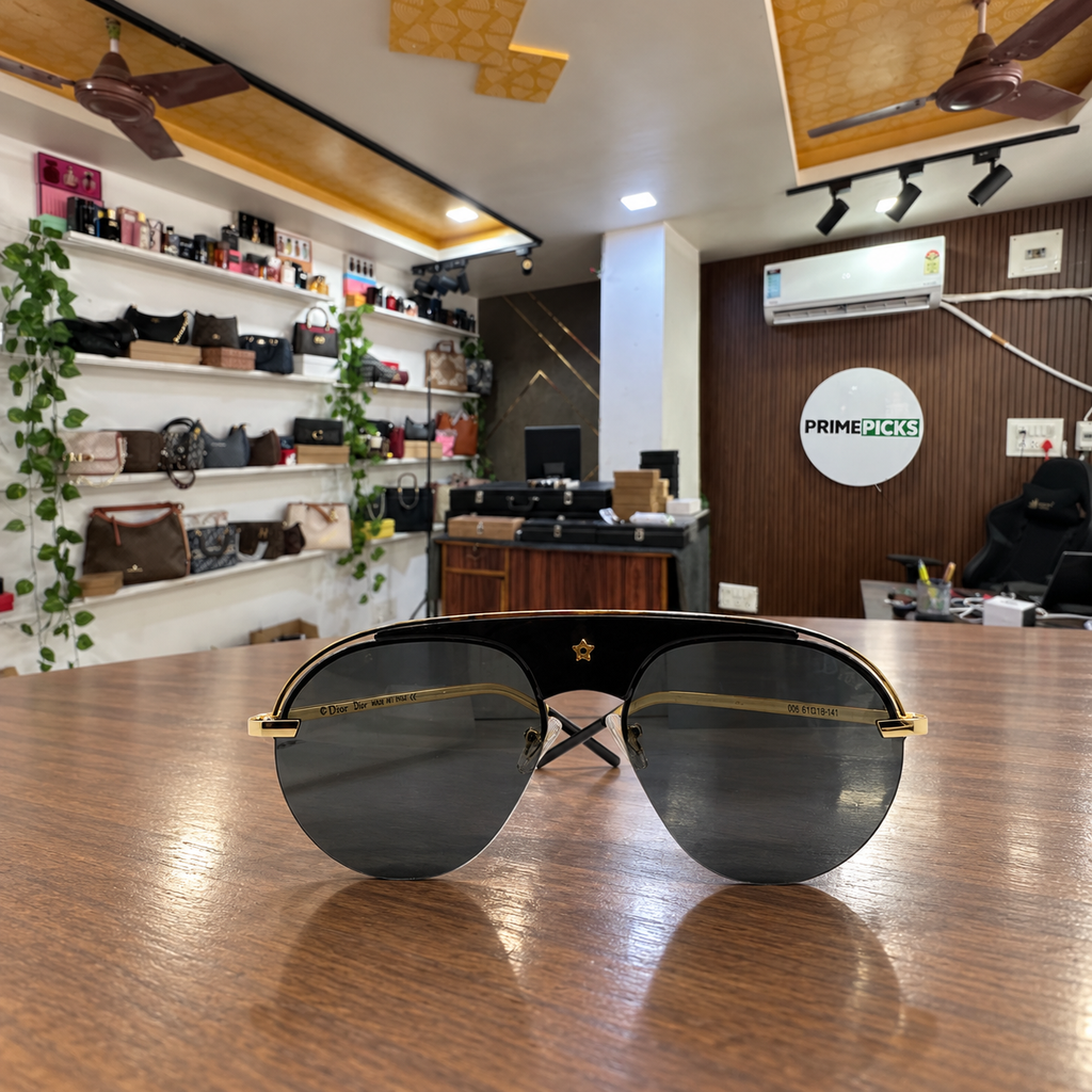 Dior - Brow-Bar Aviator Dark Lens - Sunglasses office-front view