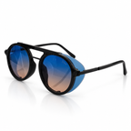 Dior - Side-Shield Round Blue Gradient - Sunglasses on white background