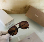 Dior - Side-Shield Round Brown Lens - Sunglasses with supplied box