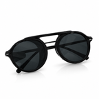 Dior - Side-Shield Round Dark Lens - Sunglasses on white background