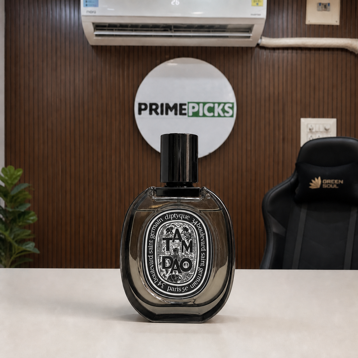 Diptyque Tam Dao Eau de Parfum 75ml front view in the PrimePicks office