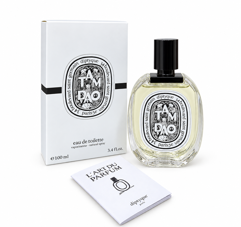 Diptyque Tam Dao Eau de Toilette 100 ml on white background