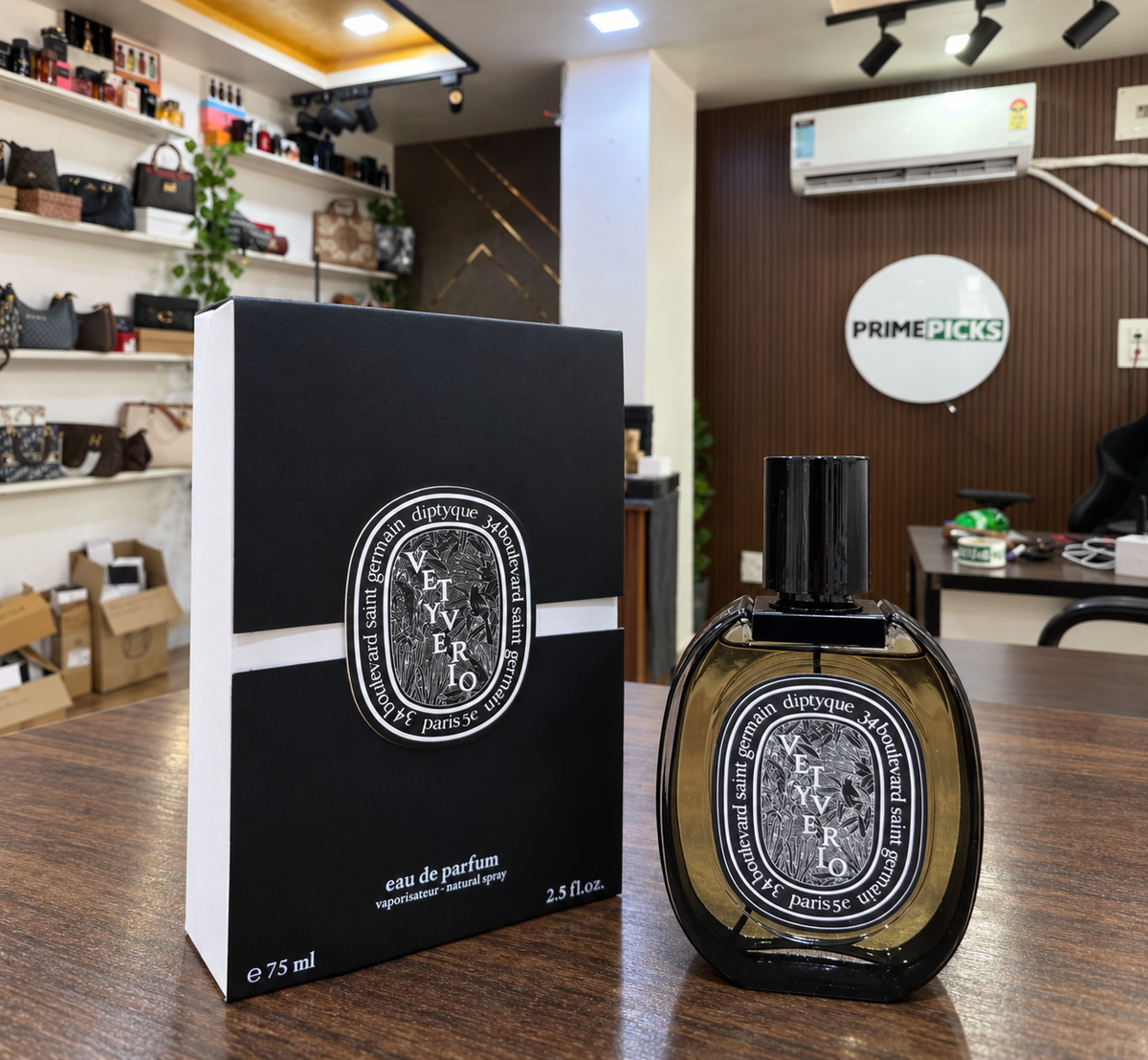 Diptyque Vetyverio Eau de Parfum 75 ml at the PrimePicks office