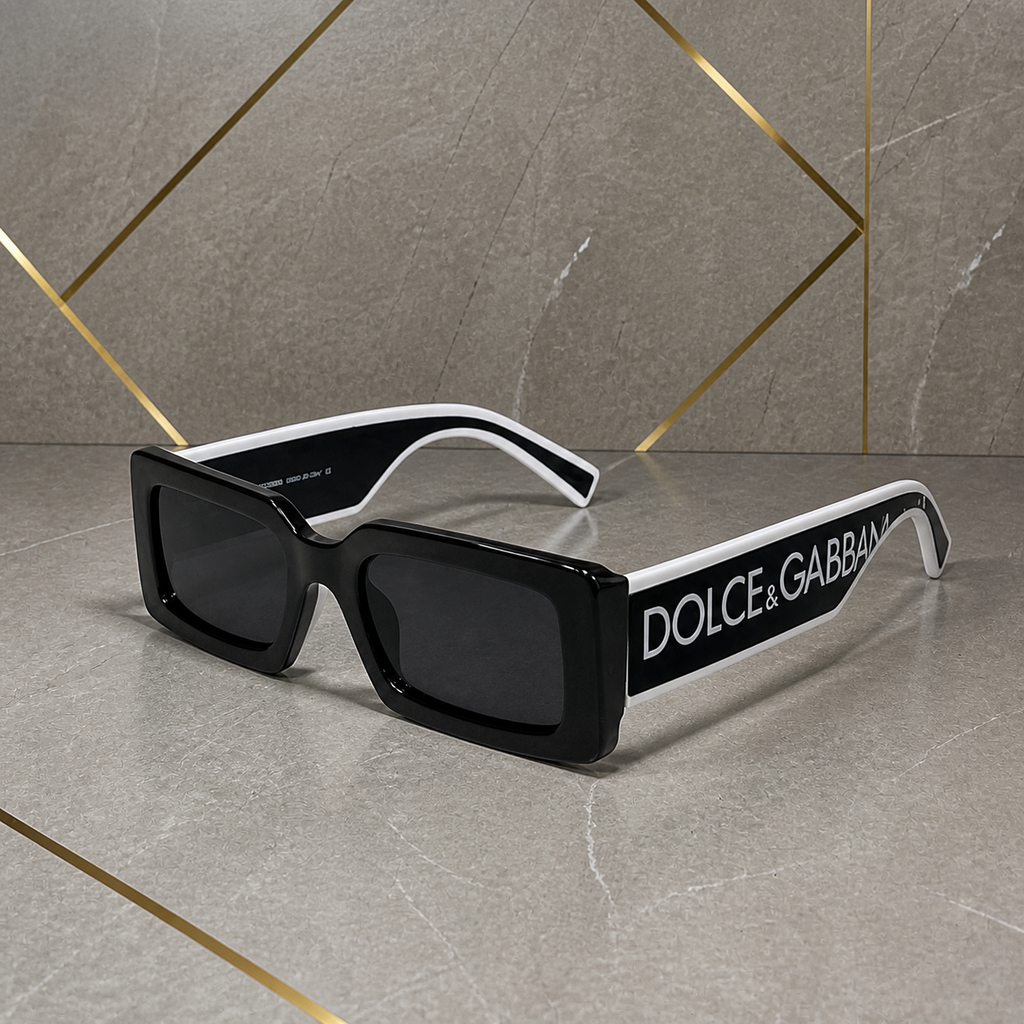 Dolce & Gabbana black logo-temple sunglasses alternate angle