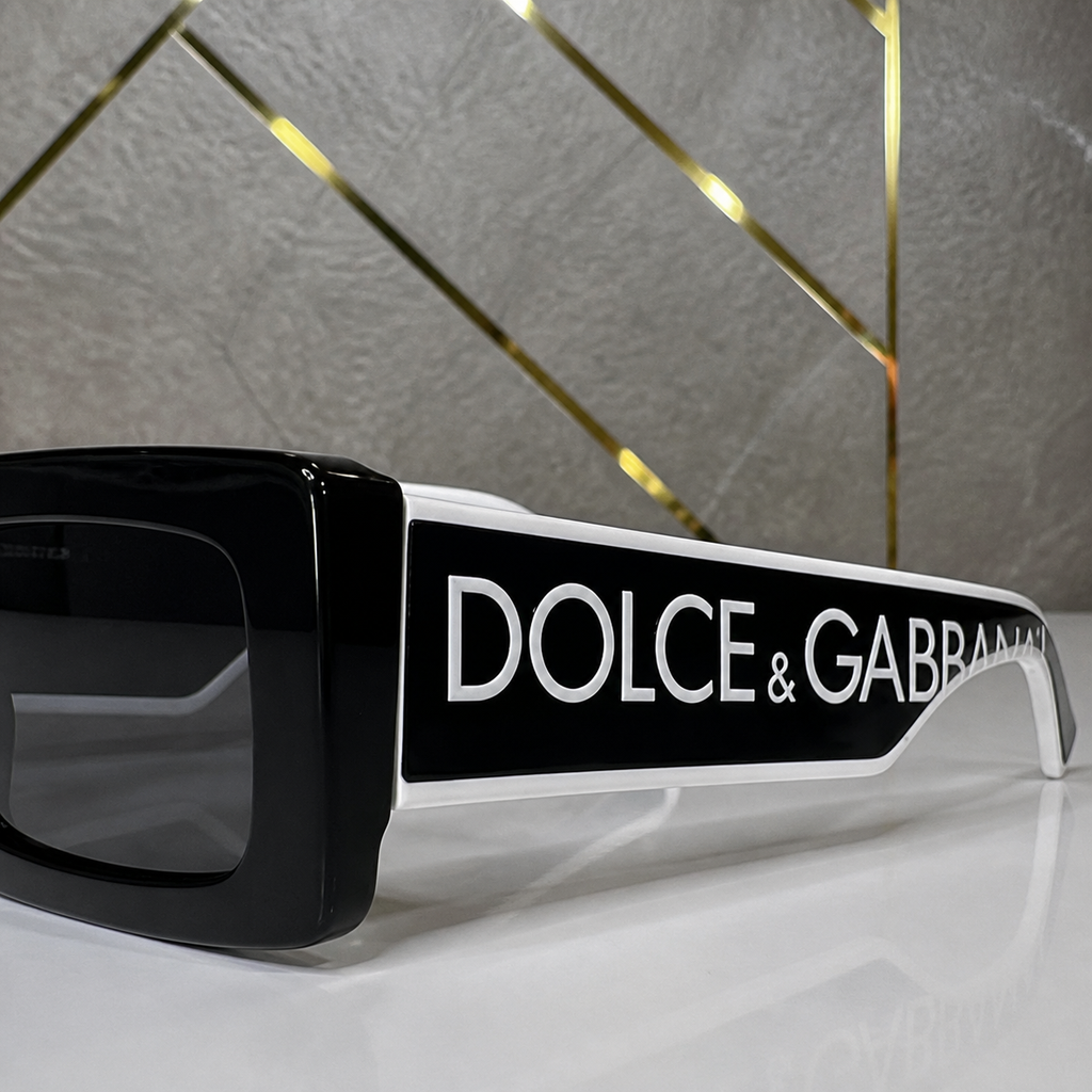 Dolce & Gabbana sunglasses white logo temple detail