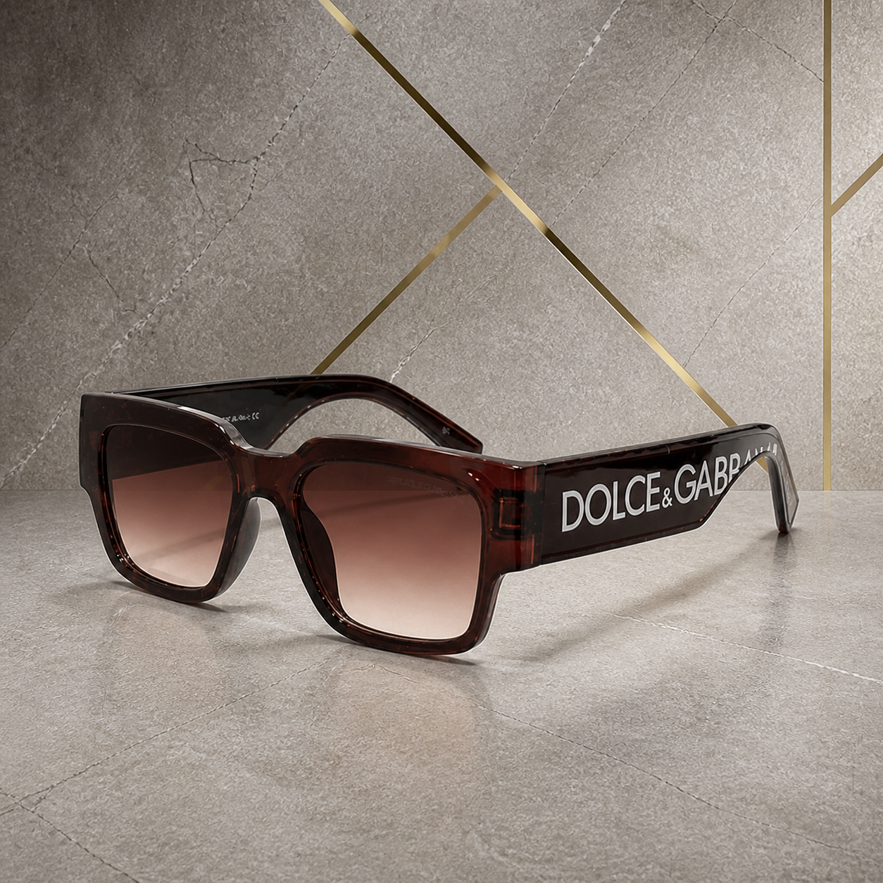 Dolce & Gabbana burgundy gradient sunglasses alternate angle