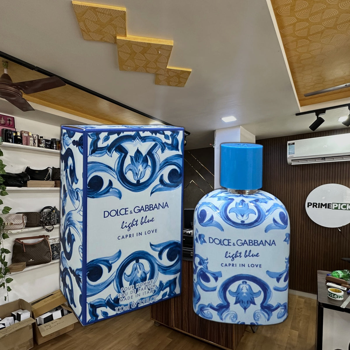 Dolce & Gabbana Light Blue Capri in Love Pour Homme Eau de Parfum 100 ml at PrimePicks office