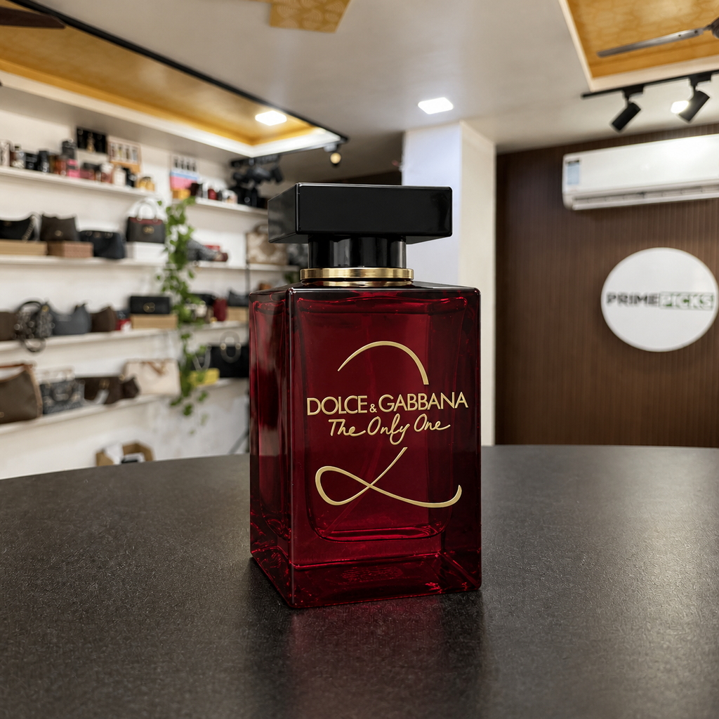 Dolce & Gabbana The Only One Eau de Parfum 100ml bottle inside the PrimePicks store