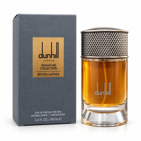 Dunhill Signature Collection British Leather Eau de Parfum 100 ml on a white background