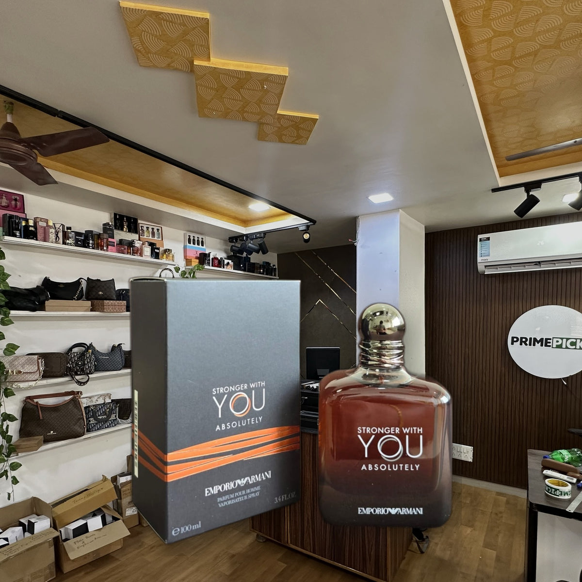 Emporio Armani Stronger With You Absolutely Parfum 100 ml at PrimePicks office