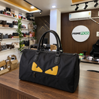 Fendi Ikonik 2.0 large black duffel bag at the PrimePicks office
