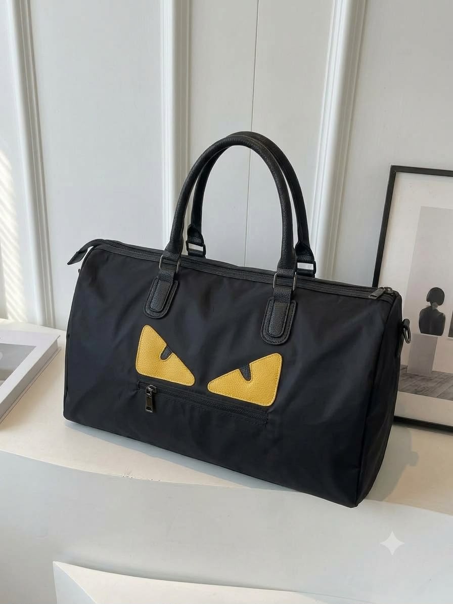 Fendi Ikonik 2.0 large black duffel bag product view