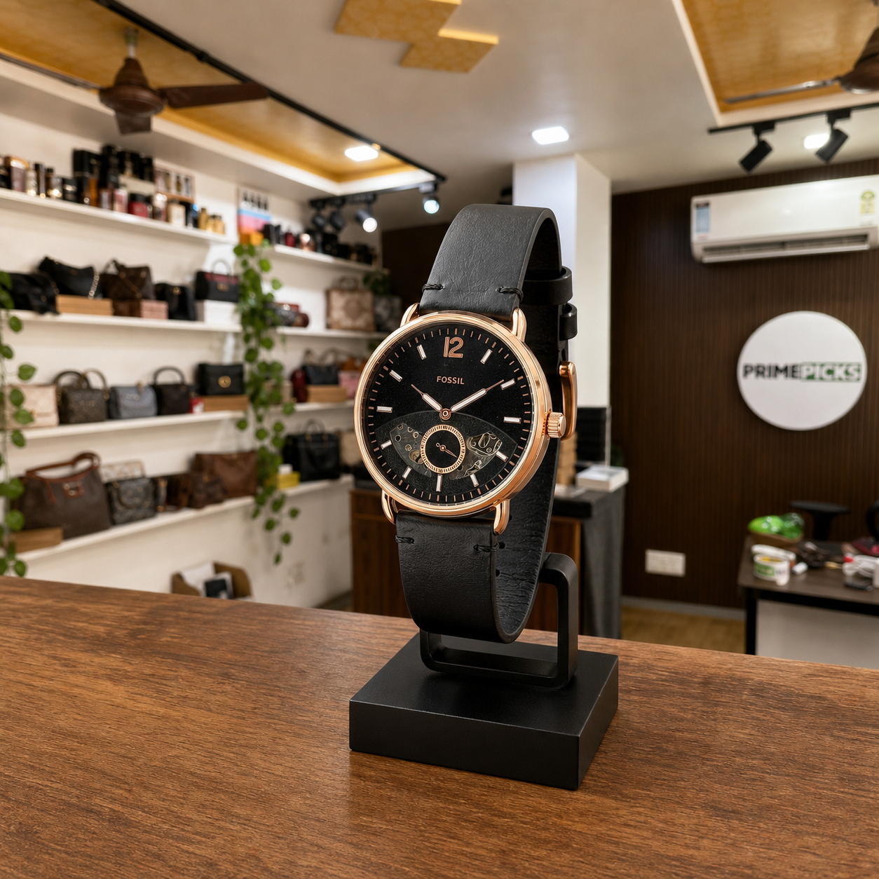 Fossil Commuter automatic watch in Primepicks office