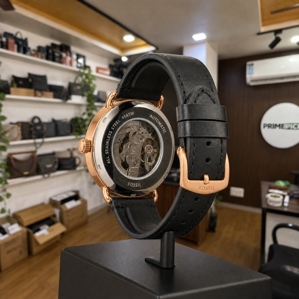 Fossil Commuter automatic exhibition caseback
