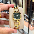 Fossil Harlow ES5485 gold-tone watch with black dial original product photo