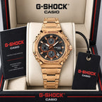 Casio G-Shock GMC-B2100D rose-gold-tone watch displayed in brand-name box