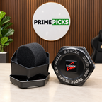 Black octagonal G-Shock OG tin box displayed in the PrimePicks office