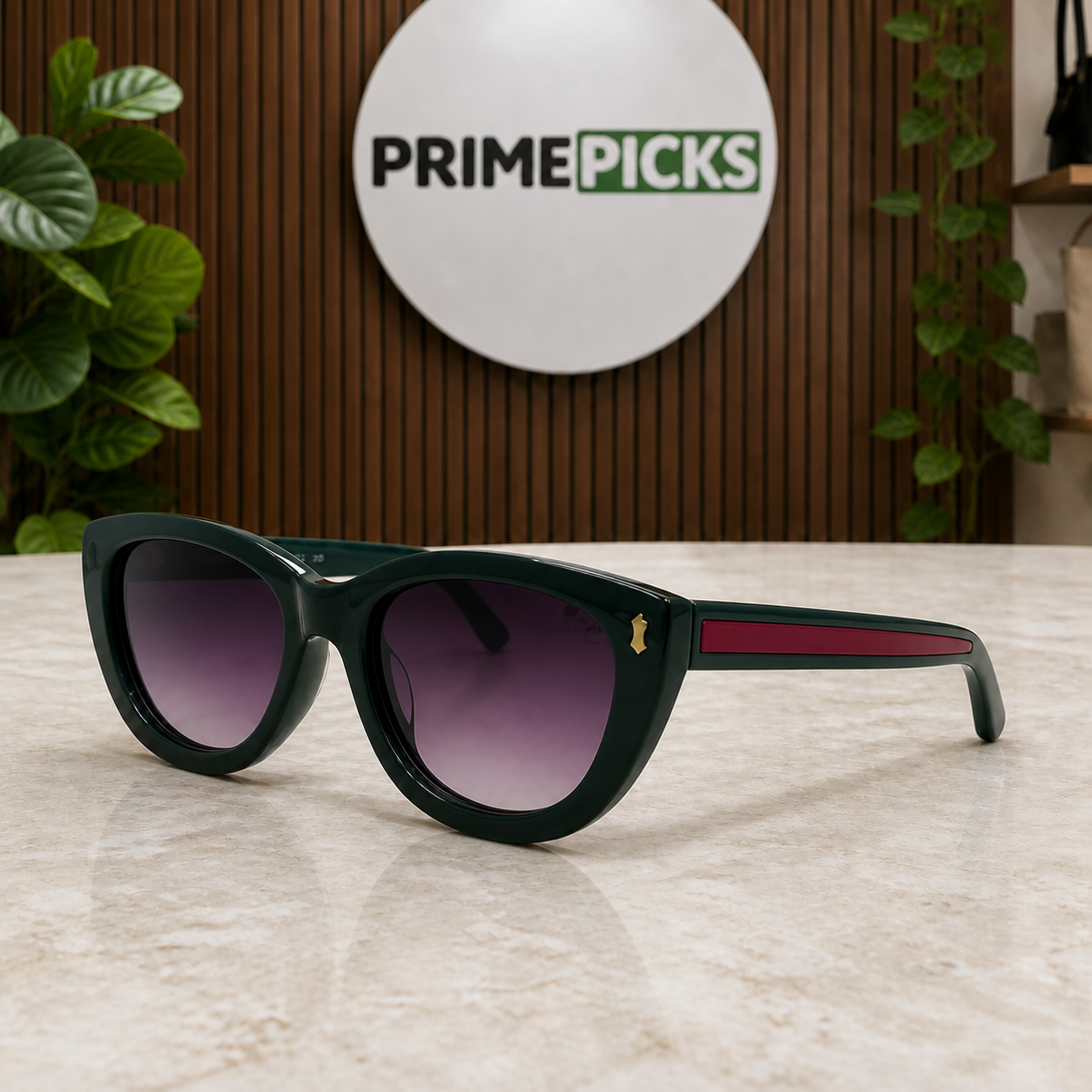 Gucci deep green gradient sunglasses additional view