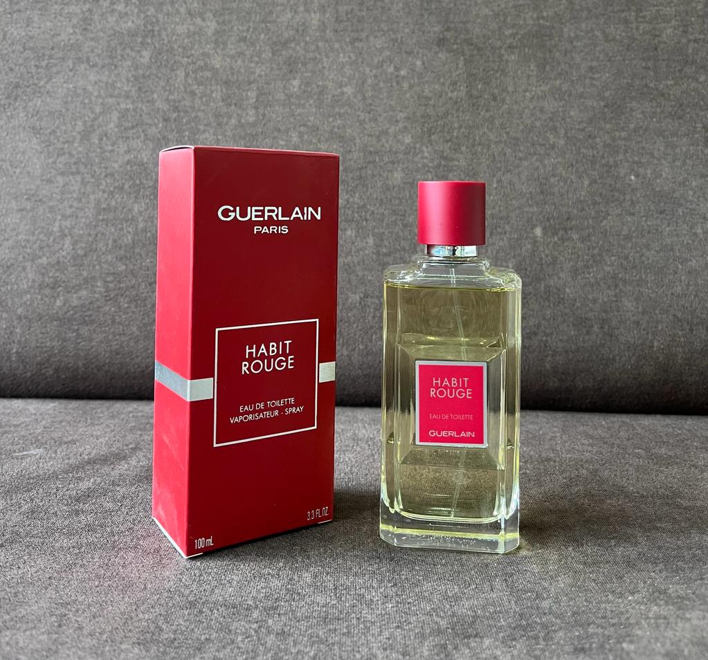 Guerlain Habit Rouge Eau de Toilette 100 ml - original product photo