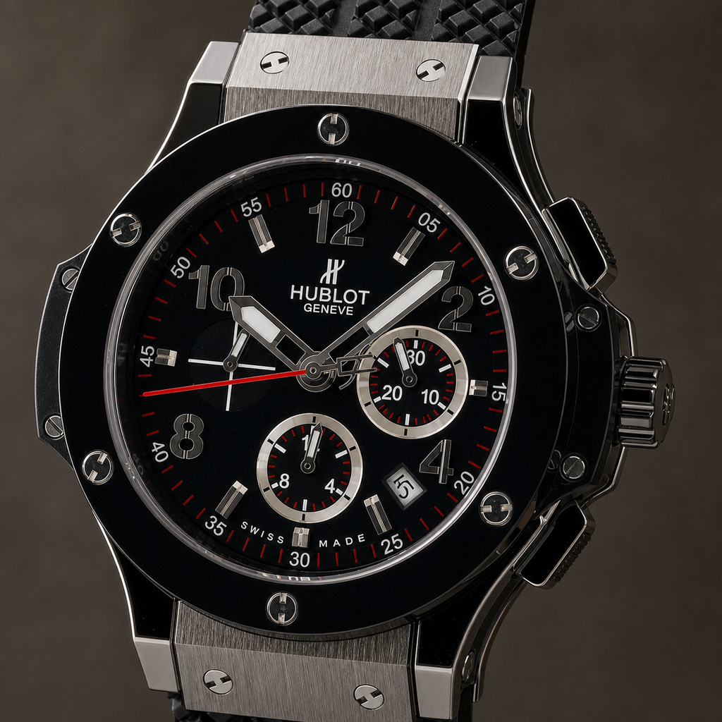 Hublot Big Bang Chronograph — dial and case detail