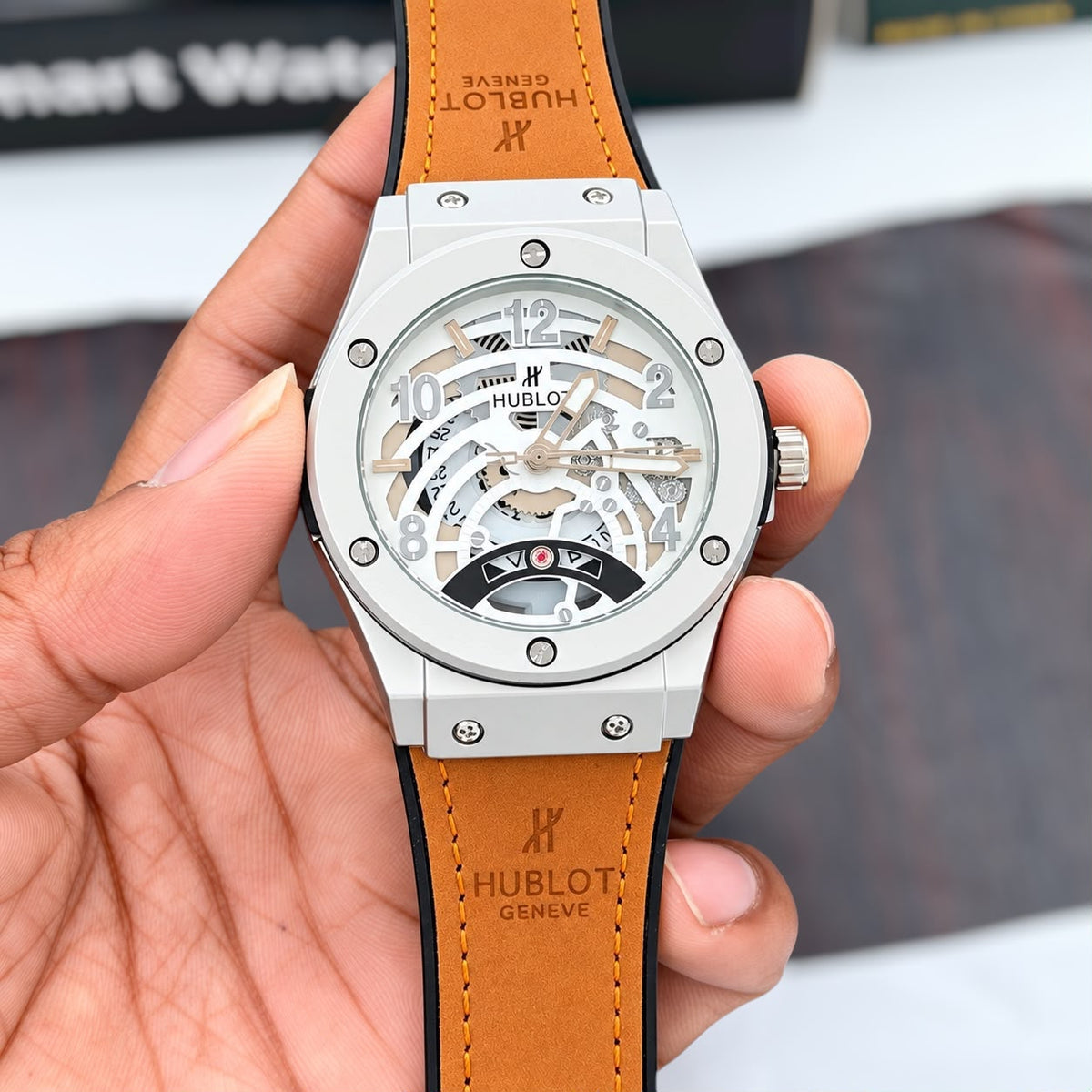 Hublot Big Bang Skeleton Edition ivory and tan original product photo