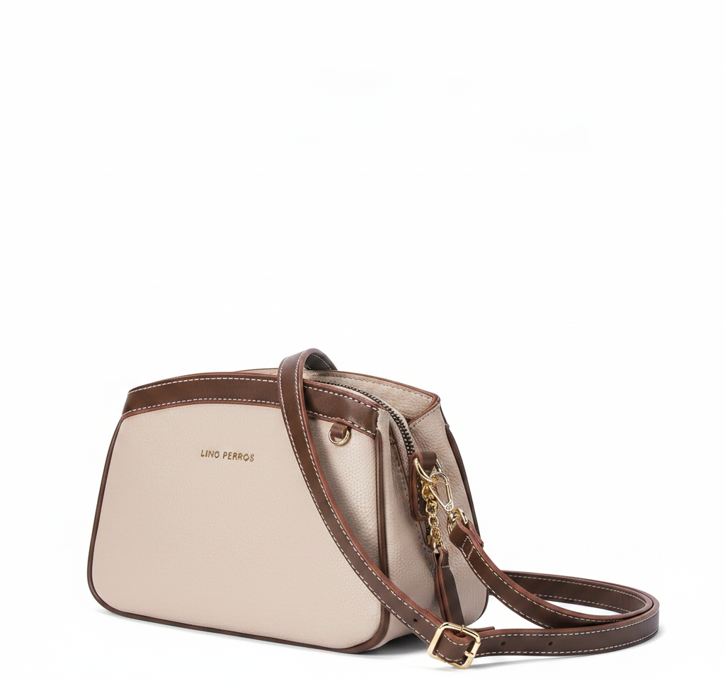 Lino Perros Voyage Manor Women's Coffee Sling Bag – Side Angle View