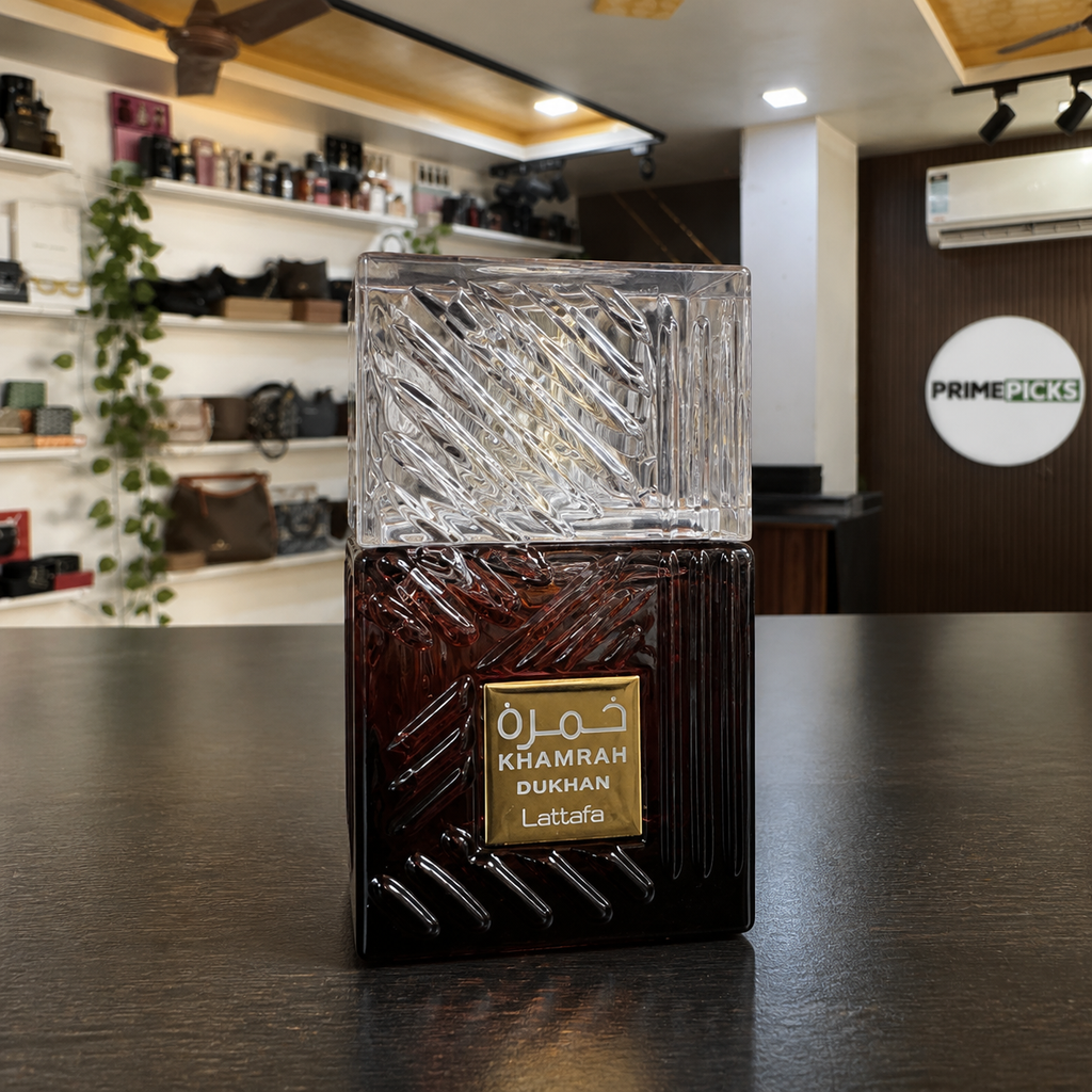 Lattafa Khamrah Dukhan 30ml bottle in the PrimePicks store