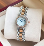 Longines PrimaLuna two-tone women’s watch with white dial