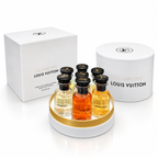 Louis Vuitton Les Parfums seven-piece gift set on a white background