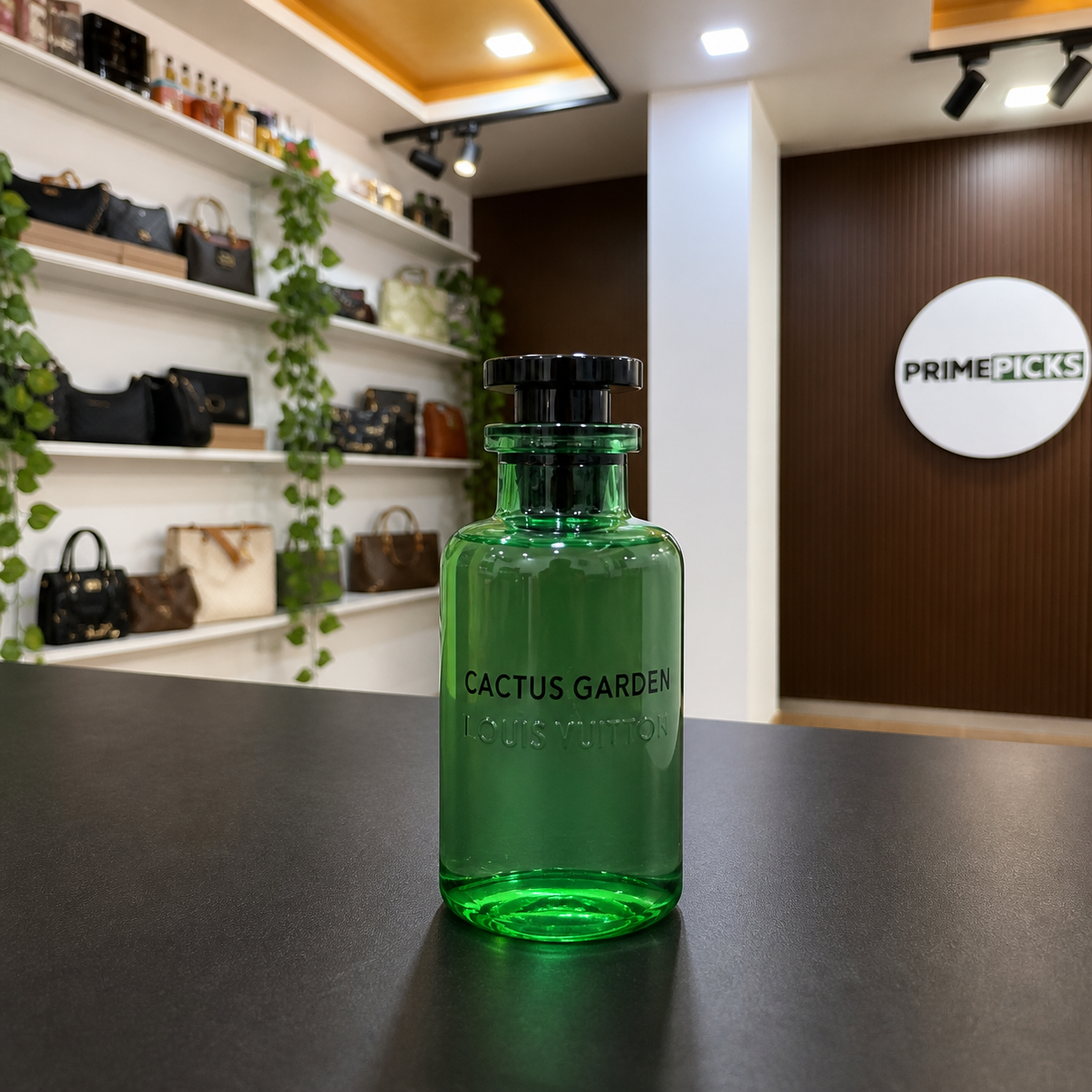 Louis Vuitton Cactus Garden perfume in the PrimePicks store interior