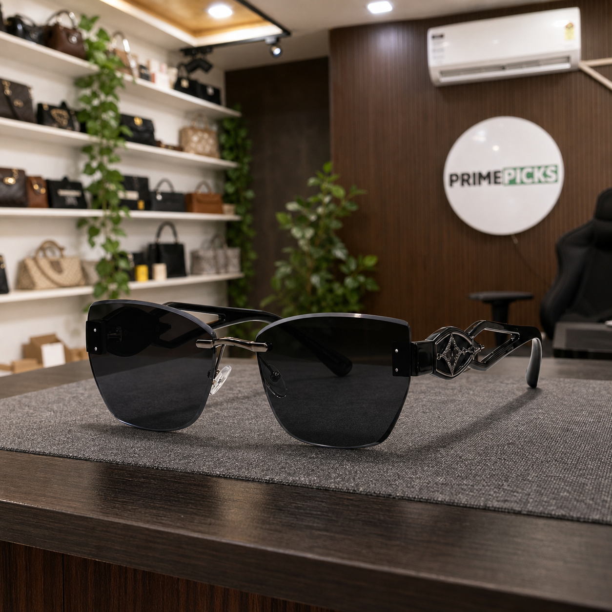 Louis Vuitton geometric sunglasses PrimePicks office lifestyle