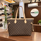 Louis Vuitton Neverfull-style tote in Brown Monogram at the PrimePicks office
