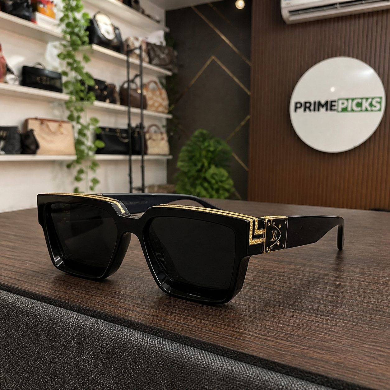 Louis Vuitton square sunglasses PrimePicks office lifestyle