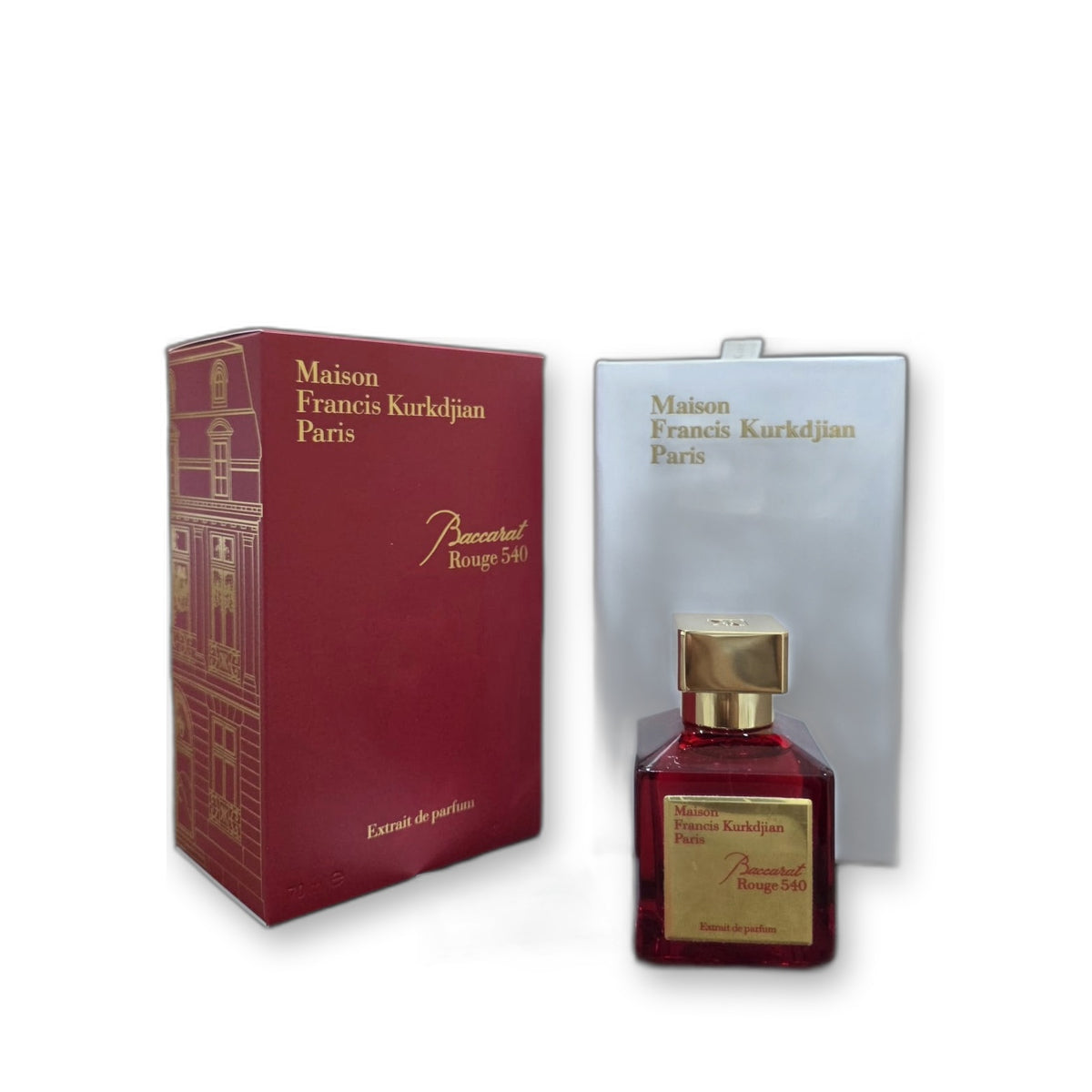 Maison Francis Kurkdjian Baccarat Rouge 540 Extrait de Parfum 70 ml - White background