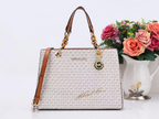 Michael Kors Cynthia Mono S Vanilla Small Monogram front view