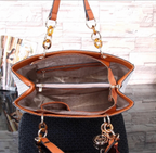 Michael Kors Cynthia Mono S structured multi-compartment interior