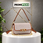Michael Kors Parker shoulder bag in the PrimePicks grey-and-gold office