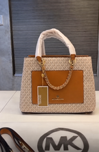 Michael Kors Cece Mono Vanilla Signature handbag real product view