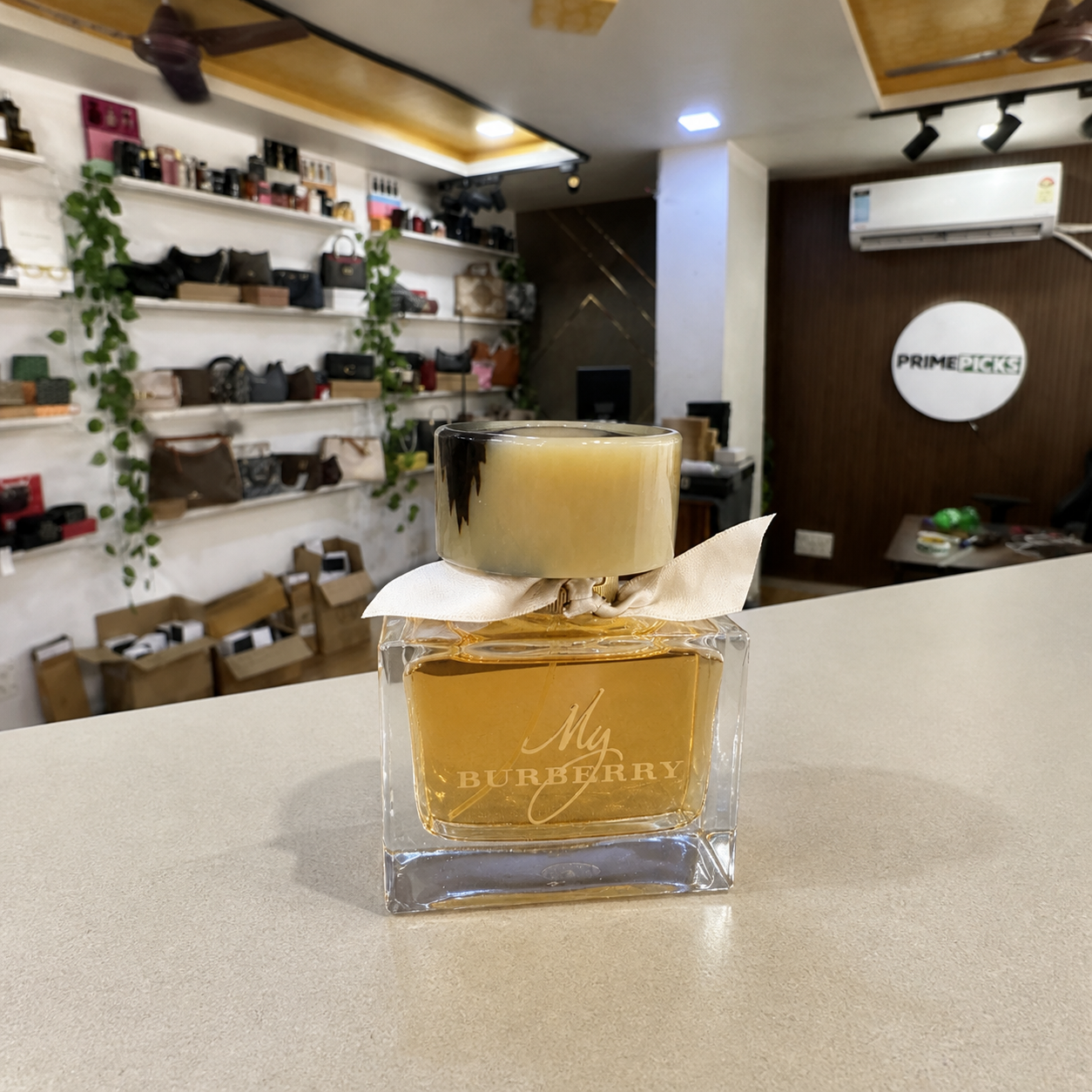 My Burberry Eau de Parfum 90ml bottle inside the PrimePicks store