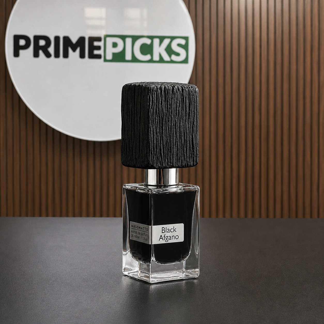 Nasomatto Black Afgano Extrait de Parfum 30ml bottle at the PrimePicks office