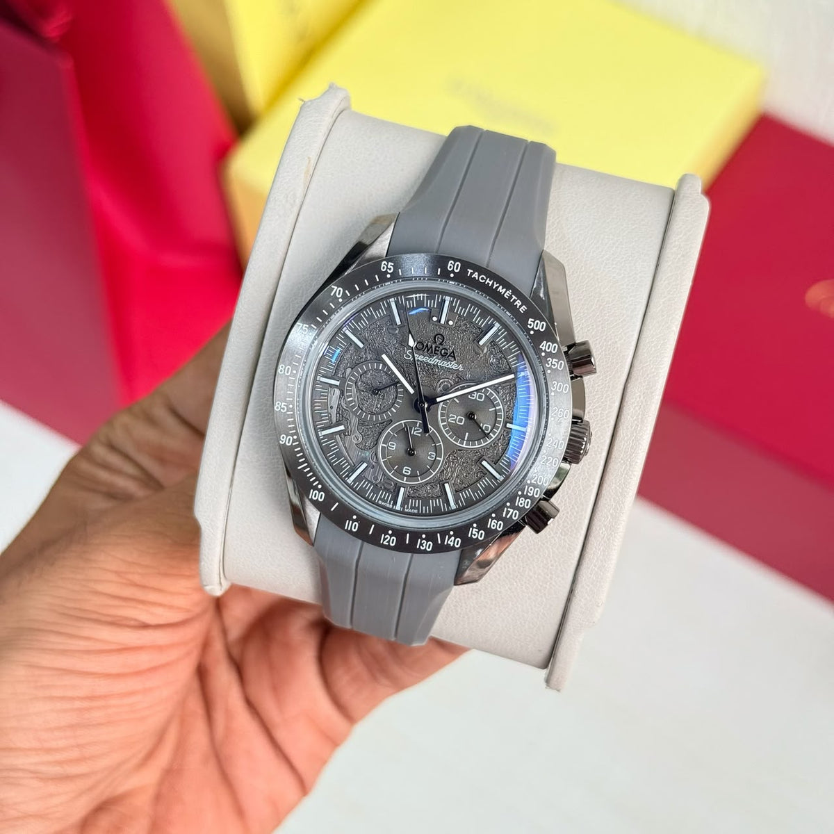 Omega Speedmaster grey watch original product image