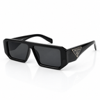 Prada - Logo Shield Rectangular - Sunglasses on white background