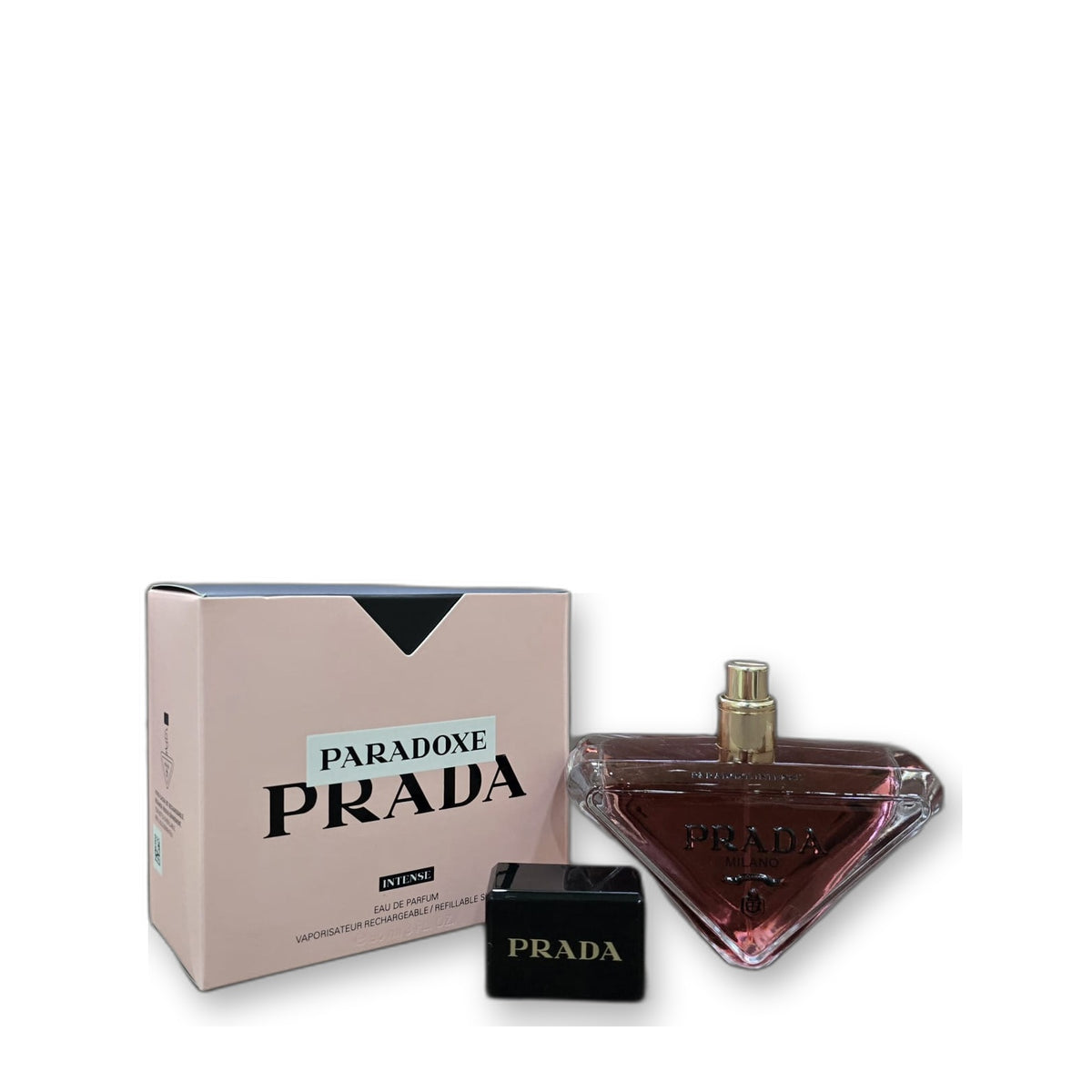 Prada Paradoxe Intense Eau de Parfum 90 ml on white background